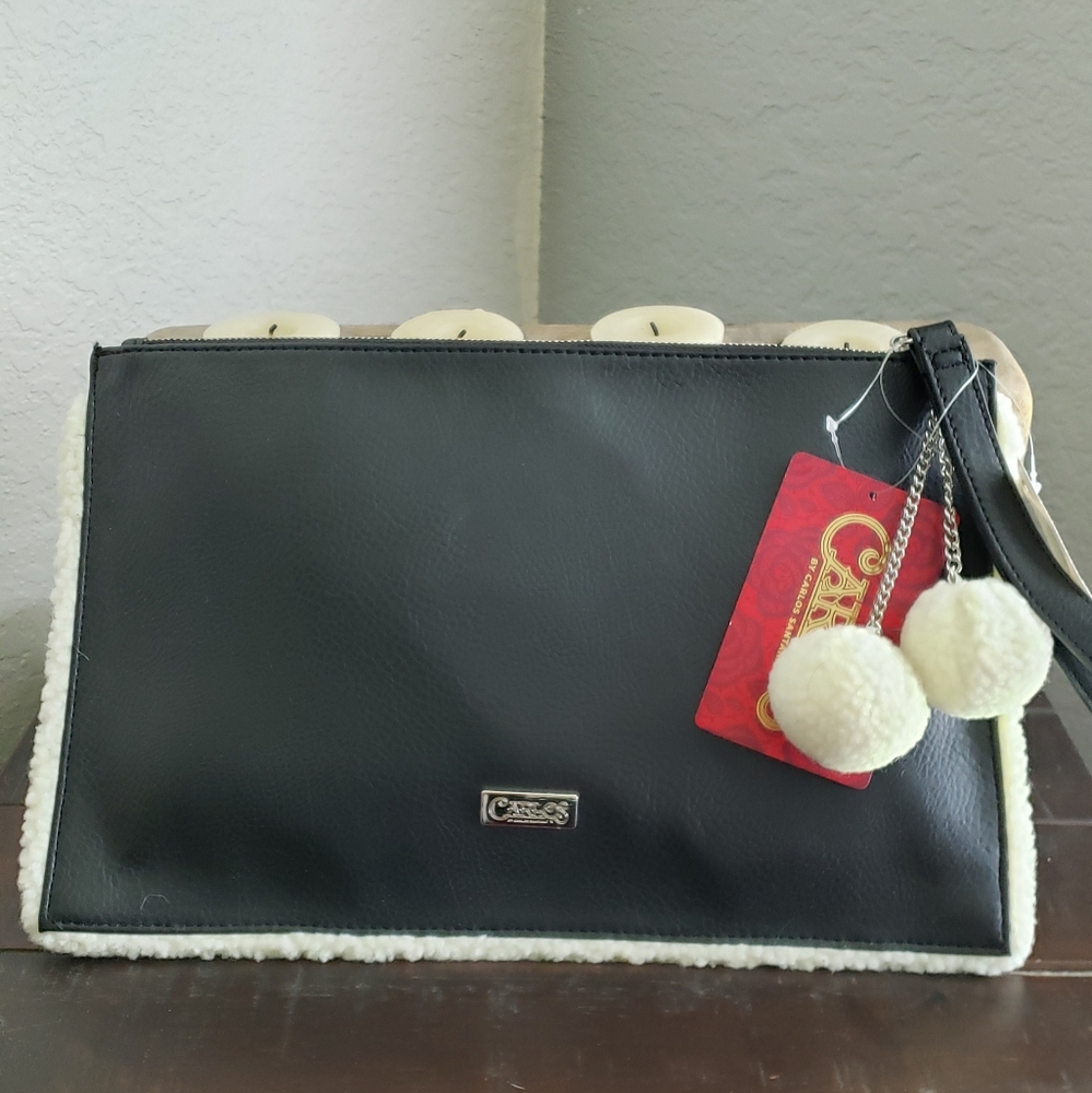 NWT-Carlos Santana oversized clutch